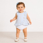 BLUSA Y SHORT A RAYAS - Imagen 2