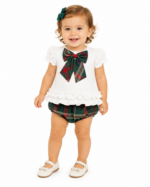 CONJUNTO MARFIL CON CUADROS - Imagen 2